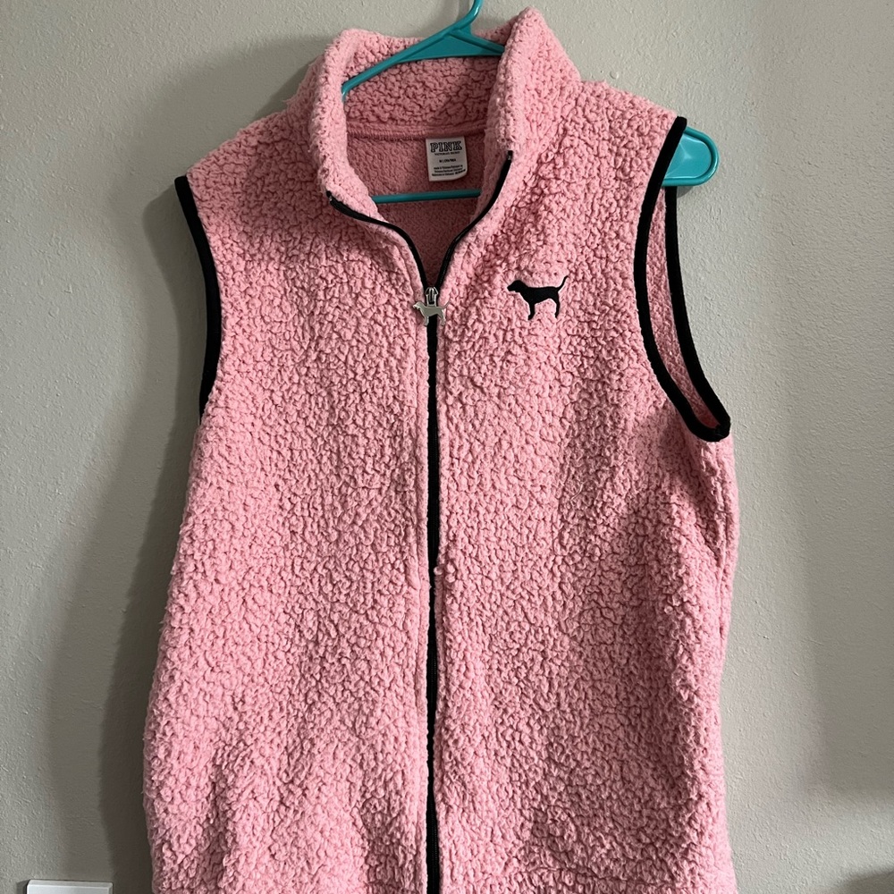 Victoria secret pink Sherpa vest jacket